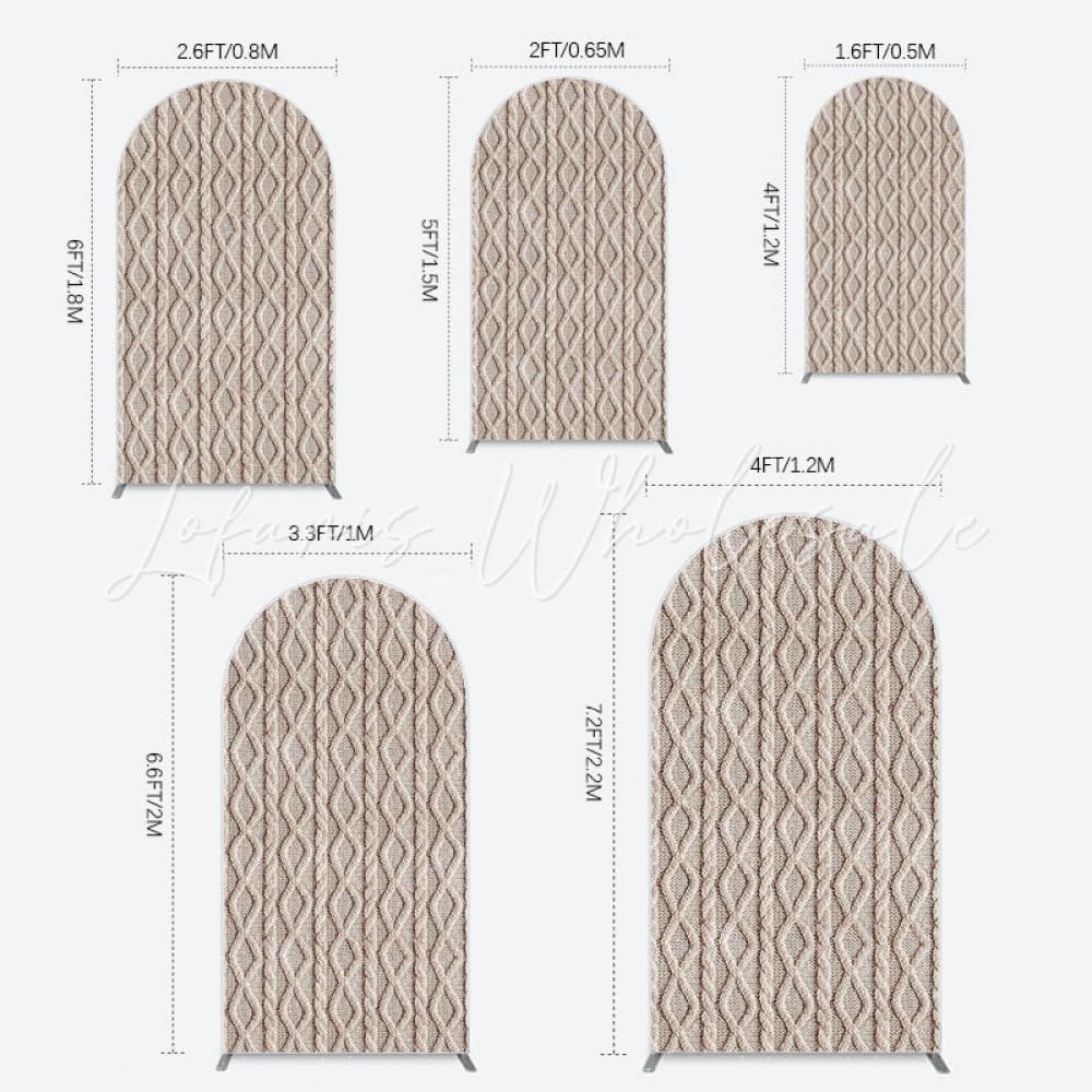 Toile de fond pour arche texture tricot nude pour affichage minimaliste
