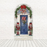 Toile de fond pour arche Noël porte Casse-Noisette pour célébrations festives
