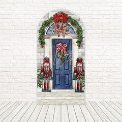 Toile de fond pour arche Noël porte Casse-Noisette pour célébrations festives