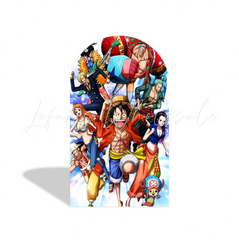 Toile de fond pour arche fête anniversaire thème One Piece