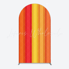 Toile de fond pour arche couleurs ABC orange pour décor enfants amusant