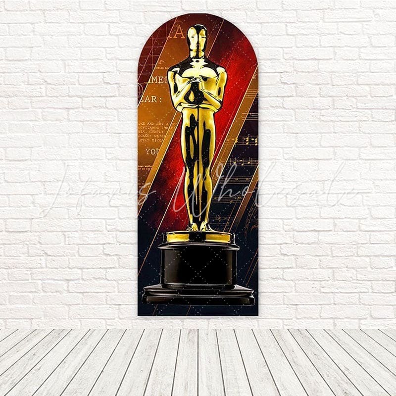 Toile de fond pour arche nuit remise prix glamour Hollywood statuette Oscar