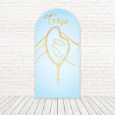 Toile de fond pour arche scène sainte Notre-Dame du Rosaire pour célébration sacrée