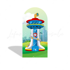 Toile de fond pour arche Joyeux Anniversaire thème Pat' Patrouille