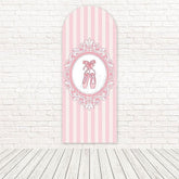 Toile de fond pour arche pose danse gracieuse ballerine rose pour événement récital
