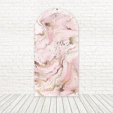 Toile de fond pour arche style luxueux marbre rose or pour fête chic