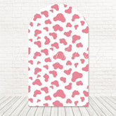 Toile de fond pour arche grange rose petite ferme fun pour anniversaire tout-petit