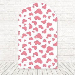 Toile de fond pour arche grange rose petite ferme fun pour anniversaire tout-petit