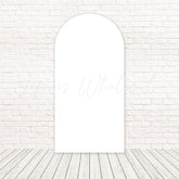 Toile de fond pour arche blanc uni simple pour thèmes élégants et minimalistes