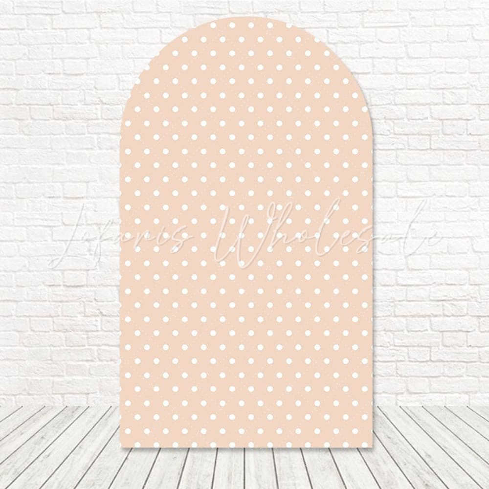 Toile de fond pour arche à pois couleurs ludiques pour fête enfants