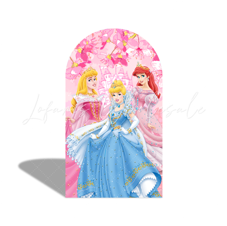 Toile de fond pour arche Joyeux Anniversaire Princesse