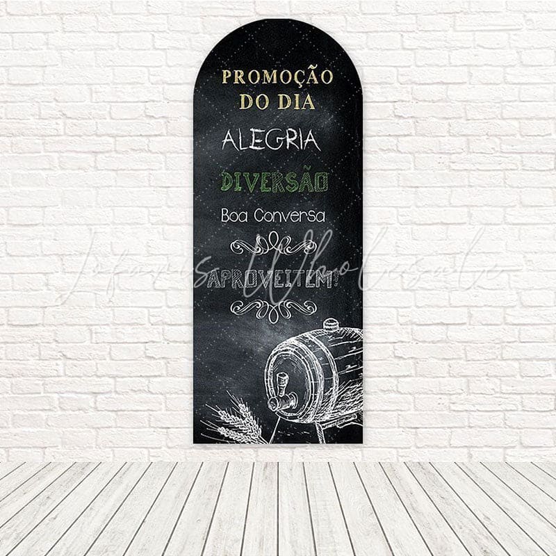 Toile de fond pour arche style craie Pub tableau noir promotionnel pour ambiance signalétique