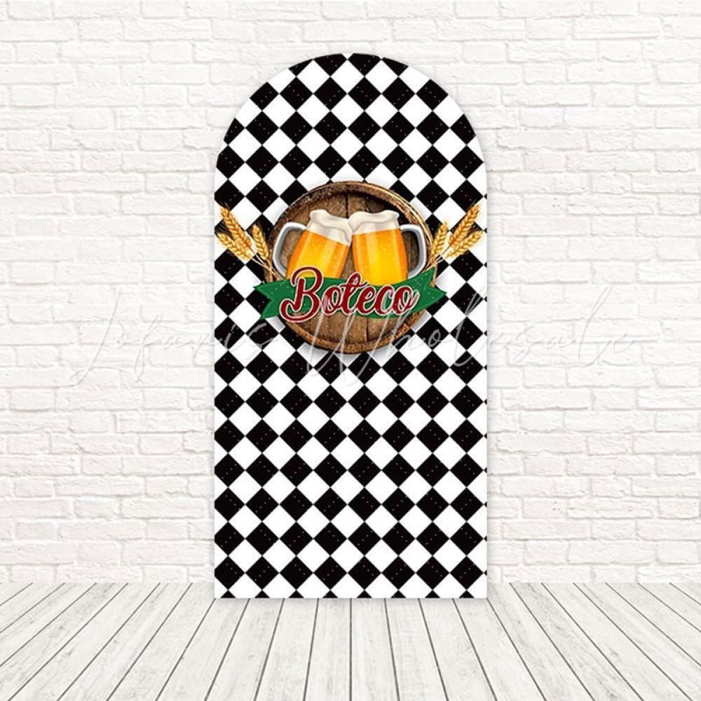 Toile de fond pour arche fun bière rustique Pub Boteco pour thème bar brésilien
