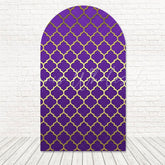 Toile de fond pour arche nuit princesse Jasmine violet pour fête magique