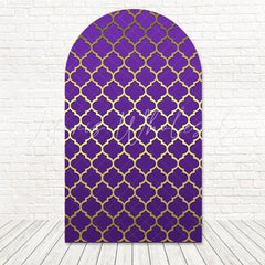Toile de fond pour arche nuit princesse Jasmine violet pour fête magique
