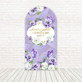 Toile de fond pour arche lueur autonomisante Journée des Femmes violet pour thème inspirant