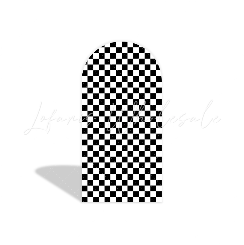 Toile de fond pour arche fête anniversaire voiture de course