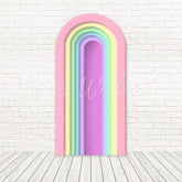 Toile de fond pour arche couleur vive latte arc-en-ciel pour thème fun fête joyeuse