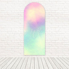 Toile de fond pour arche motif joie audacieux tie dye arc-en-ciel pour jour thème paix