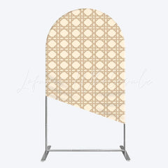 Toile de fond pour arche texture rotin pour décoration fête rustique