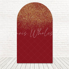 Toile de fond pour arche paillettes rouge et or pour célébrations fête festive et lumineuse