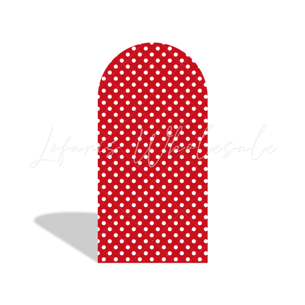 Toile de fond pour arche Baby Shower anniversaire Minnie rouge