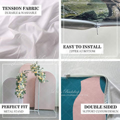 Kit toile de fond pour arche anniversaire ville nuit toile d'araignée rouge