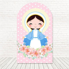 Toile de fond pour arche fille religieuse lueur ange doux pour moment saint