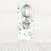 Toile de fond pour arche Baby Shower ballon rhinocéros pour célébrations mignonnes et fun