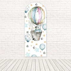 Toile de fond pour arche Baby Shower ballon rhinocéros pour célébrations mignonnes et fun
