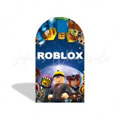 Toile de fond pour arche fête anniversaire Roblox