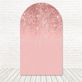 Toile de fond pour arche paillettes or rose pour décor événement élégant et glamour