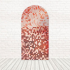 Toile de fond pour arche luxe sequin or rose pour décor fête stylé