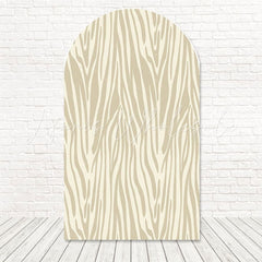 Toile de fond pour arche style imprimé zèbre beige safari pour ambiance jungle subtile