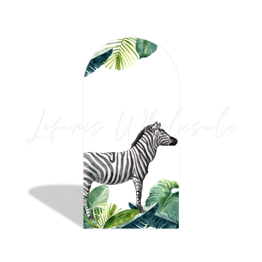 Toile de fond pour arche Baby Shower anniversaire jungle sauvage safari
