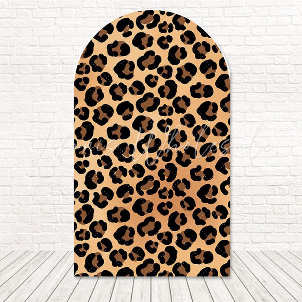 Toile de fond pour arche imprimé léopard audacieux safari pour fête animaux jungle