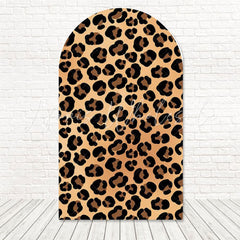Toile de fond pour arche imprimé léopard audacieux safari pour fête animaux jungle