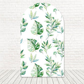 Toile de fond pour arche feuille Monstera safari pour décoration fête botanique