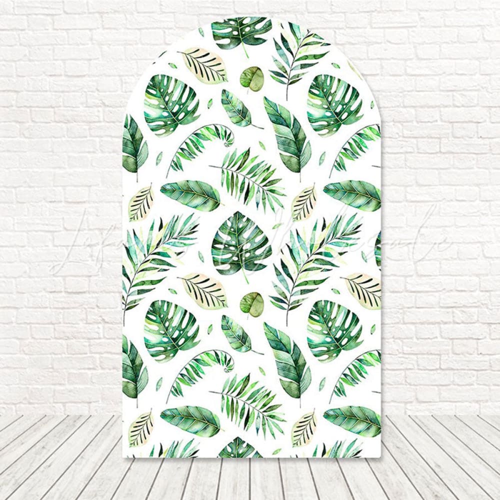 Toile de fond pour arche ambiance jungle plantes safari pour décoration fête nature