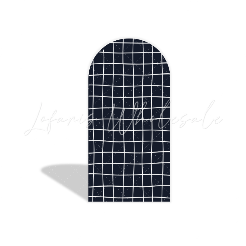 Toile de fond pour arche fête anniversaire motif écossais