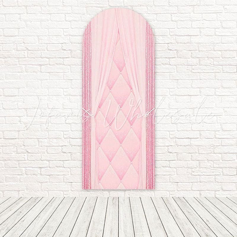 Toile de fond pour arche fête anniversaire ambiance inspirée lueur royale rideau doux