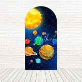 Toile de fond pour arche galaxie étoilée pour célébrations événement nocturne magique