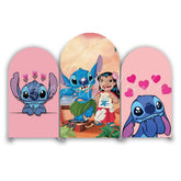 Toile de fond pour arche Joyeux Anniversaire thème Stitch