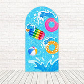 Toile de fond pour arche décor fun Pool Party été pour célébrations extérieur