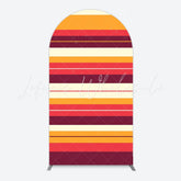 Toile de fond pour arche thème coucher de soleil pour ambiance été extérieur