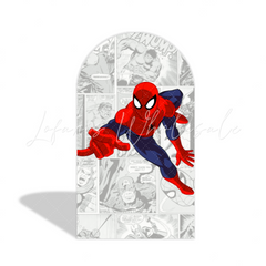 Toile de fond pour arche Joyeux Anniversaire thème super-héros Avengers Spider-Man
