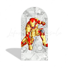 Toile de fond pour arche Joyeux Anniversaire thème super-héros Avengers Spider-Man