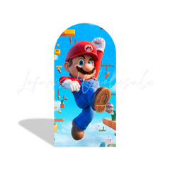 Toile de fond pour arche Joyeux Anniversaire film dessin animé Super Mario