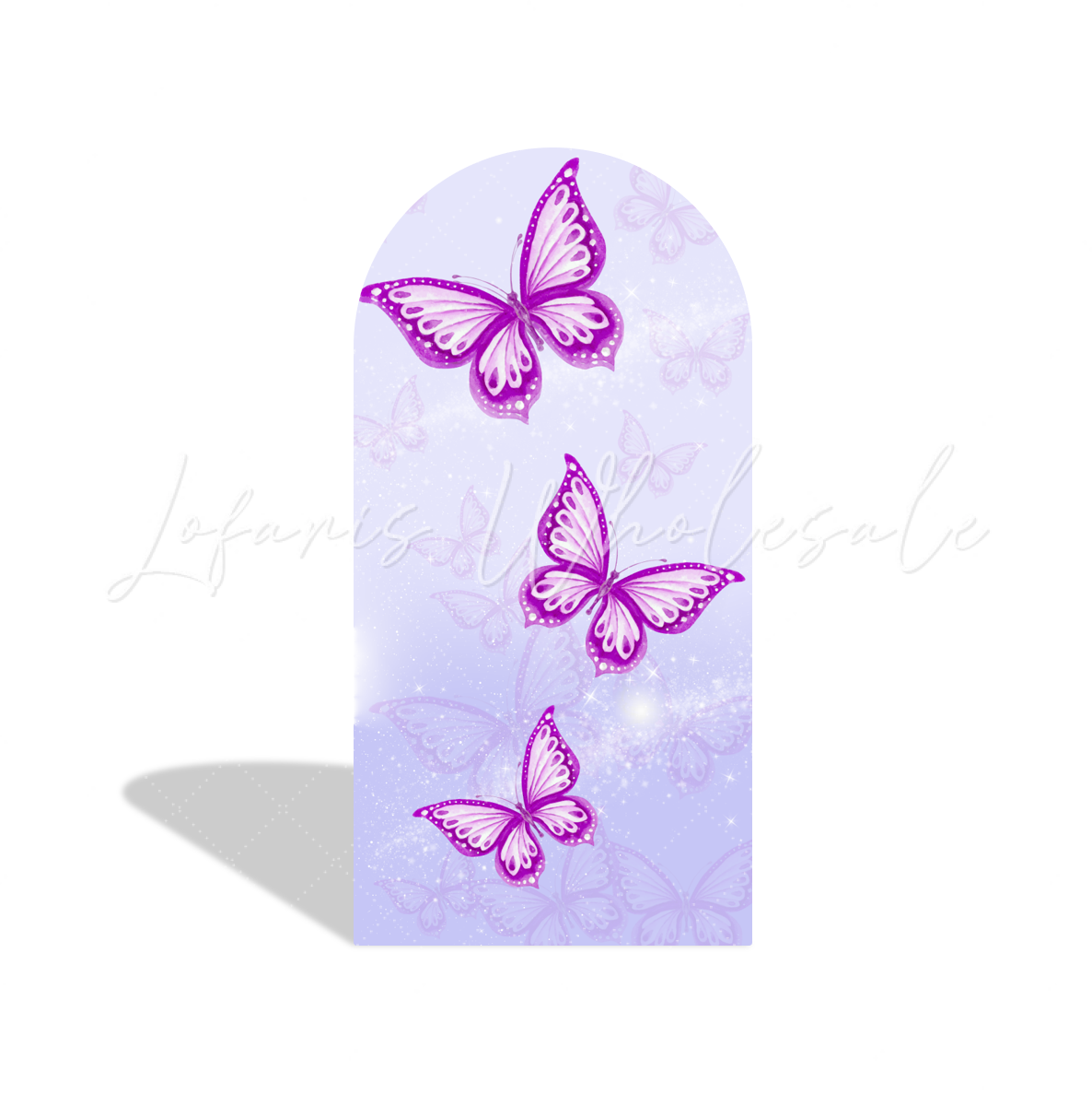 Toile de fond pour arche fond fête anniversaire fille princesse papillon Doux 15e 16e 18e