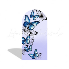 Toile de fond pour arche fond fête anniversaire fille princesse papillon violet Doux 15e 16e 18e